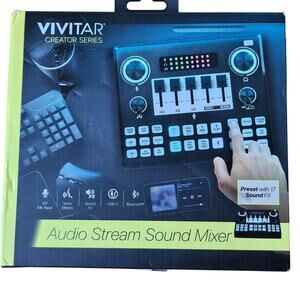 Vivitar Creator Series Audio - Stream Sound Mixer for Vlogging
